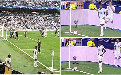Real Madrid invent strange new corner routine with Luka Modric and David Alaba