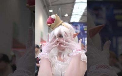 This Bowsette and Boosette Cosplays are spooking around Gamescom 2023! #shorts