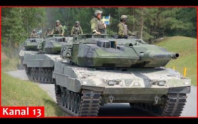 Ukraine receives 10 Stridsvagn 122 tanks with trained crews from Sweden