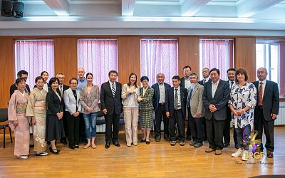Bulgarian Rhythmic Gymnastics Federation President Receives Official Japanese Delegation from Murayama