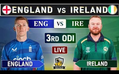 ENGLAND vs IRELAND 3rd ODI LIVE SCORES &amp; COMMENTARY | ENG vs IRE LIVE