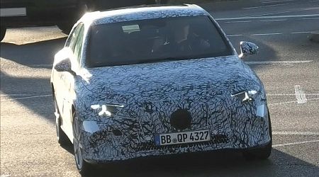 2025 Mercedes CLA Spied With Stars Inside Headlights