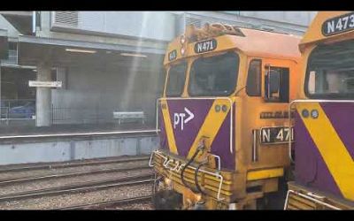 V/Line N471 City of Benalla Departing Southern Cross Station to South Dynon Light Engine Training