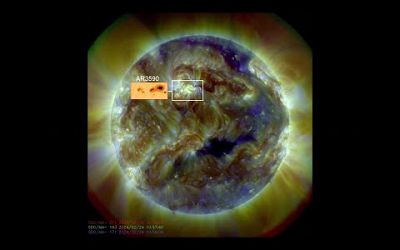 Giant Sunspot Region Is Directly Facing Earth - 30% Chance of Another X-Flare this Weekend