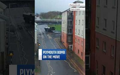 #Plymouth bomb on the move #skynews #uk #ww2