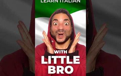 #shorts #mercuri_88 Learn Italian with Little Bro - Cotton swab #funny #comedy #italian #learning