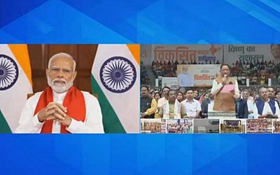 PM Modi Inaugurates 10 Development Projects Worth Over Rs 34 Cr In Chhattisgarh