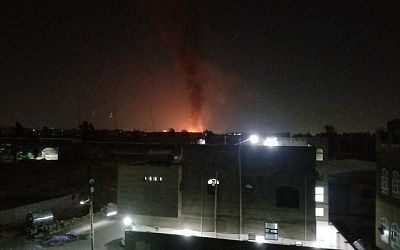 U.S.-led coalition airstrikes hit Sanaa