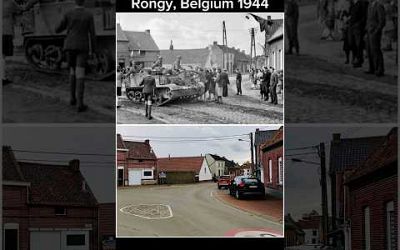 Then and now WWII pictures Belgium #ww2 #thenandnow #history #veteran #military #shorts #viral