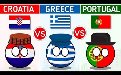 Croatia vs Greece vs Portugal - Country Comparison 2024