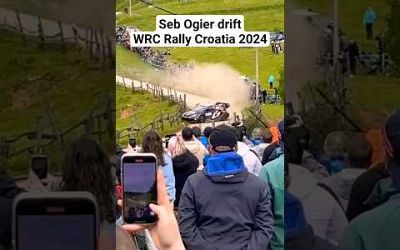 Seb Ogier drift WRC Rally Croatia 2024 #rally #rallye #wrc