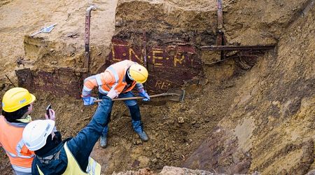 Rare train wagon unearthed by archaeologists in Antwerp confirmed as British