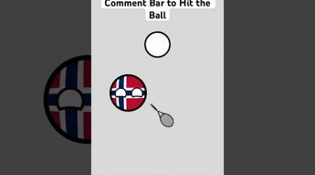 Play Tennis with Norway #countryballs #fun