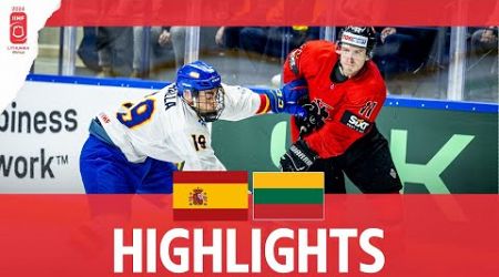 Highlights: Spain vs Lithuania | 2024 #mensworlds Division 1B