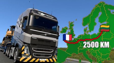 ETS2 Long Delivery From France to Lithuania | Euro Truck Simulator 2