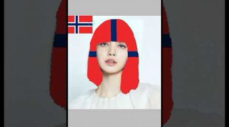 Lisa hair edit on Norway flag