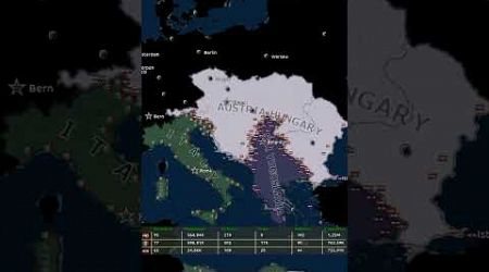 Austria-Hungary vs the Balkans and Italy | Hoi4 Timelapse