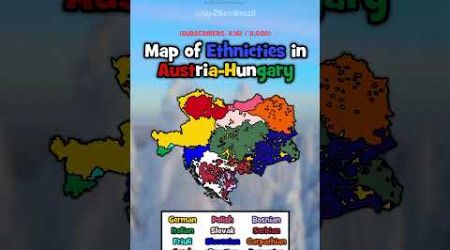 Map of Ethnicities in Austria-Hungary (17/264)