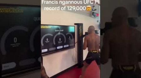 Alex Pereira breaks Francis Ngannou punching power record! #ufc #mma #poatan #smash