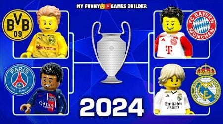 Champions League 2024 Semi-Finals preview: Dortmund vs PSG &amp; Bayern vs Real Madrid in Lego Football