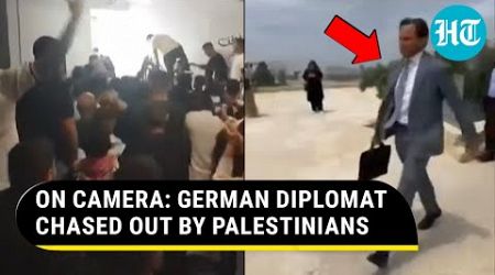 German Official Chased Out Of Palestine Museum By Angry Students; Watch What He Tweeted Later