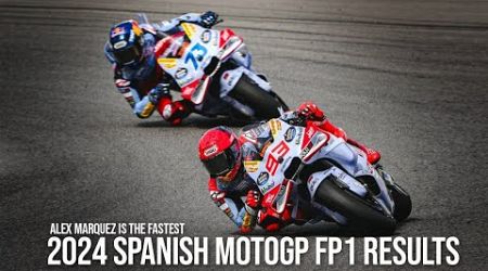 2024 Spanish MotoGP fp1 results | Alex Marquez is the fastest | FP1 FP2 #spanishgp