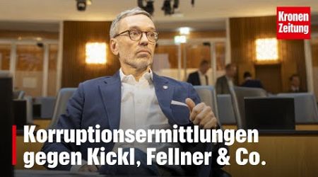 Korruptionsermittlungen gegen Kickl, Fellner &amp; Co. | krone.tv NEWS