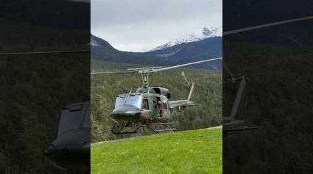INBOUND THE LANDING ZONE- Austrian Air Force Bundesheer Agusta Bell 212 helicopter