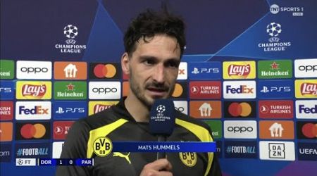 Player of the Match Mats Hummels speaks after his team&#39;s 1-0 win over PSG