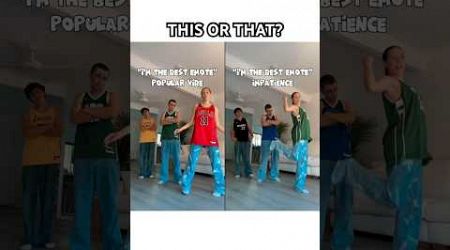 WHAT IS THE BEST EMOTE OF ALL TIME? #dance #funny #emote #fortnite