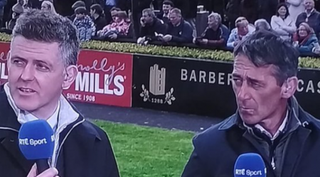 Davy Russell and Andrew McNamara involved in heated debate as Teahupoo wins Stayers Hurdle