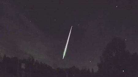 Camera in Slovakia captures bright meteor passing over Czechia