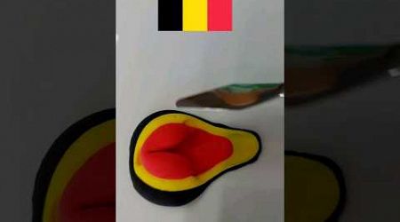 Mixing colors flag of Belgium Royaume de Belgique #mixing #colors #flag #art #colormix #shots