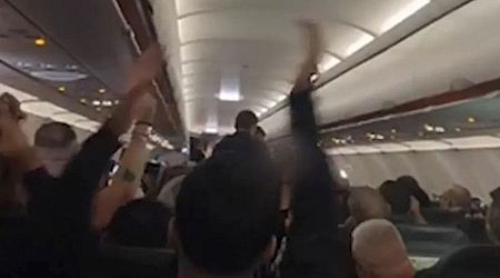 easyJet passengers chant and wave at couple as they're kicked off flight