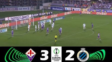 Fiorentina vs Club Brugge 3-2 | 2024 Europa Conference League | Match Highlights