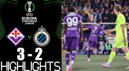 Fiorentina vs Club Brugge 3-2 Highlights | UEFA Conference League