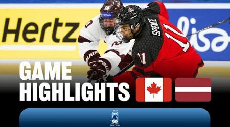 Highlights: Canada vs Latvia | 2024 #U18MensWorlds