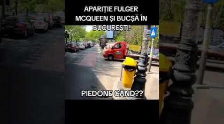 Piedone Fulger Mcqueen #bucuresti #romania #masina #moto #primarie #alegeri #bicicleta #desene
