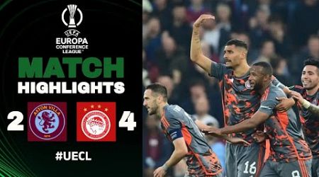 Aston Villa Olympiakos | 2-4 | Highlights | Europa Conference League