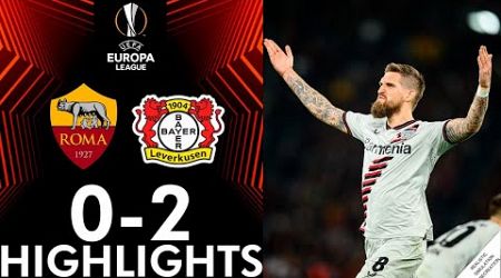 AS Roma vs Bayer Leverkusen 0-2 Highlights Goals | UEFA Europa League 23/24