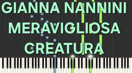 gianna nannini~meravigliosa creatura(rallentato-slow)=piano facile easy tutorial