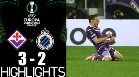 Fiorentina vs Club Brugge 3-2 Highlights Goals | UEFA Conference League 2023/2024