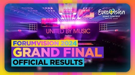 Eurovision 2024 - Grand Final - Official Results - Forumvision 2024