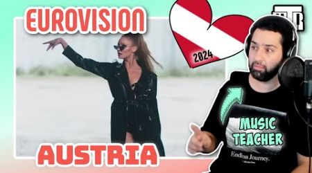 Austria Eurovision 2024 Reactionalysis - Music Teacher Analyses &quot;We Will Rave&quot; by Kaleen (reaction)
