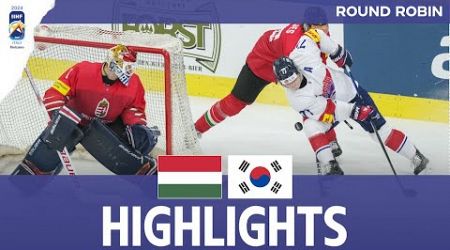 Highlights: Hungary vs Korea | 2024 #MensWorlds Division 1A