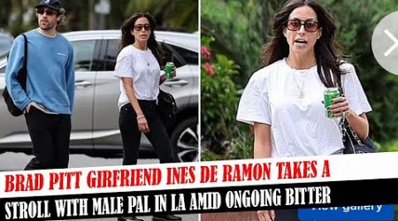 Brad Pitt Girfriend Ines De Ramon Takes A Stroll With Male Pal In La Amid Ongoing Bitter