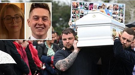 'Their love was true' - mourners in tears as final text messages of couple killed in Tyrone crash heard at funeral