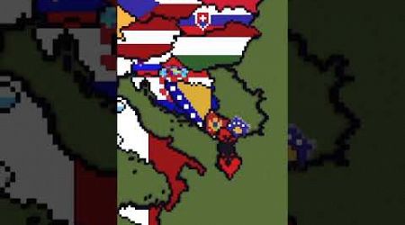 Building Western Balkans - Medium Scale #flags #maps #minecraft #balkan #europe #serbia #croatia