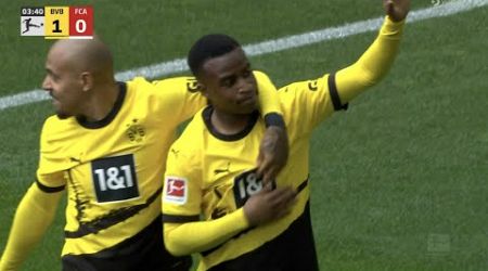 Youssoufa Moukoko Goal - Borussia Dortmund vs Augsburg (5-1), Goals Results/Extended Highlights-2024