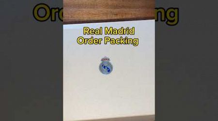 Packing my first Real Madrid mystery box to Lithuania#realmadrid #asmr #realmadridfc #football